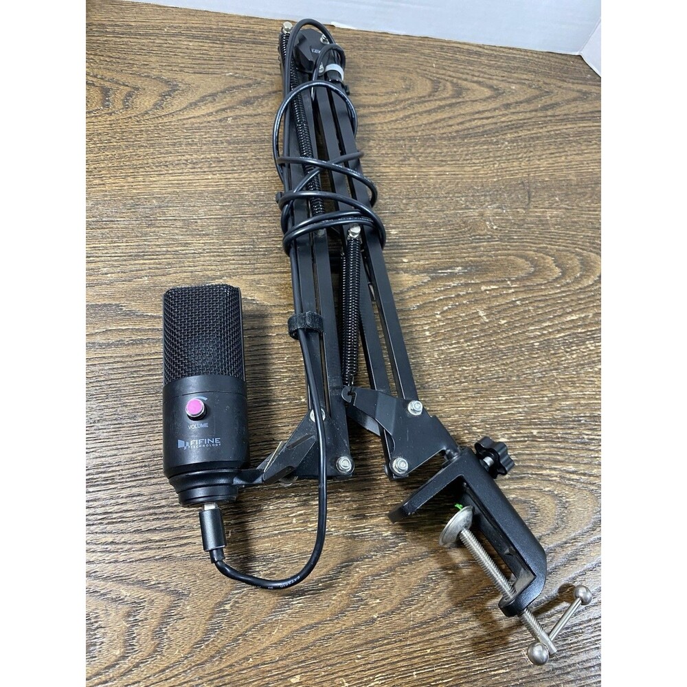 FIFINE K669B USB Studio Microphone With Aokeo Extended Arm Holder Stand